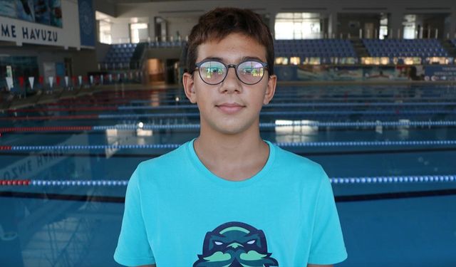 Yüzmede 30 madalyası olan 13 yaşındaki Güney Okal, başarılarına yenilerini eklemek istiyor