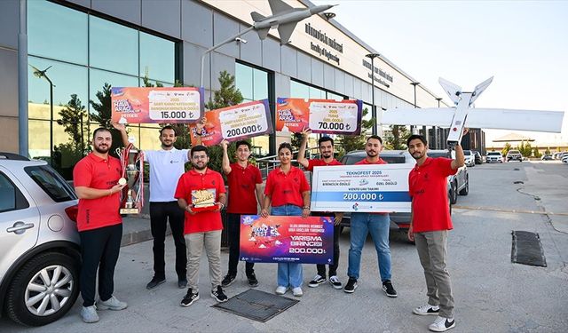 Gaziantepli öğrencilerin tasarladığı İHA, TEKNOFEST'te çifte ödül kazandı