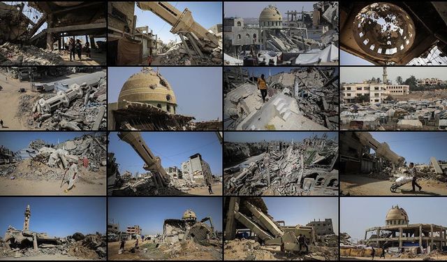 Gazze'nin asırlık camileri İsrail saldırılarında yok oldu