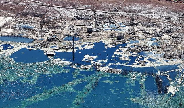 Kayseri'de baraj suyu çekilince eski 4 yerleşim yeri ortaya çıktı