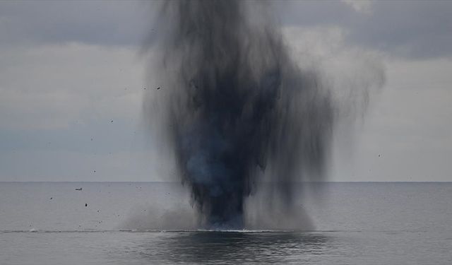 Trabzon'da balıkçılar tarafından bulunan insansız deniz aracı kontrollü şekilde etkisiz hale getirildi