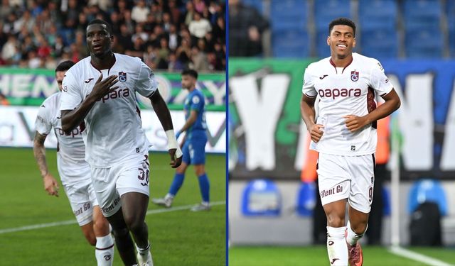 Trabzonspor'u Onuachu ve Augusto golleriyle taşıyor