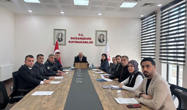 Doğanşehir'de 'Çocuk Koruma Kanunu Koordinasyon Toplantısı' gerçekleştirildi