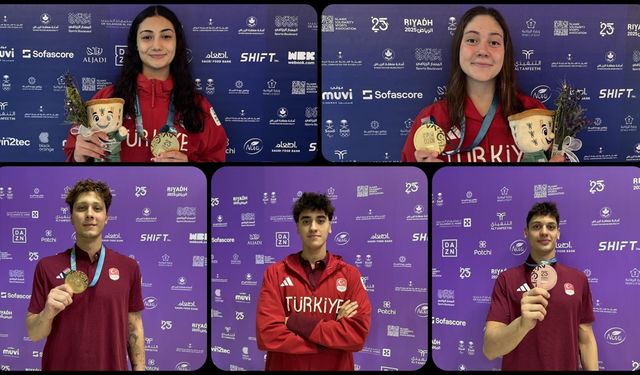 Milli yüzücüler 6. İslami Dayanışma Oyunları'na damga vurdu