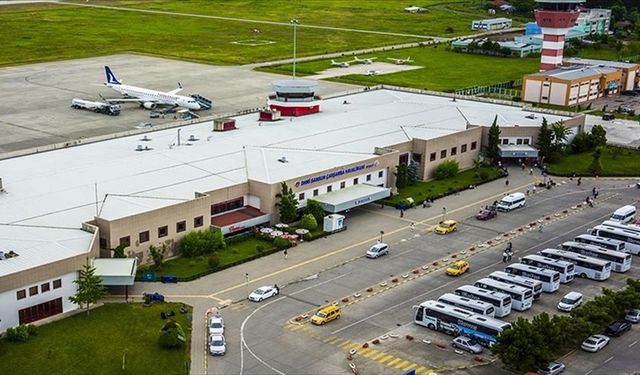 Samsun Çarşamba Havalimanı yılın 10 ayında 1 milyon 325 binden fazla yolcuya hizmet verdi