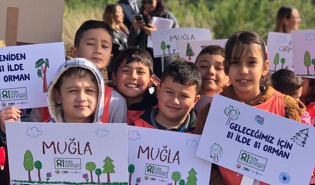'81 İlde 81 Orman' projesi Muğla'da 20 bin fidanla sürüyor