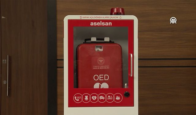 Başkentte ani kalp durmalarına karşı 25 noktaya yerli şok cihazı yerleştirildi