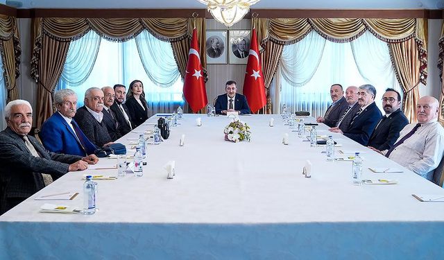 Cumhurbaşkanı Yardımcısı Yılmaz, Alevi-Bektaşi Kültür ve Cemevi Başkanı Ersin'i kabul etti