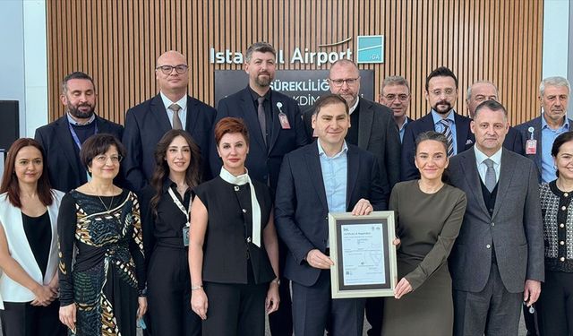 İstanbul Havalimanı'na 'ISO 22301 İş Sürekliliği Yönetim Sistemi Sertifikası' verildi