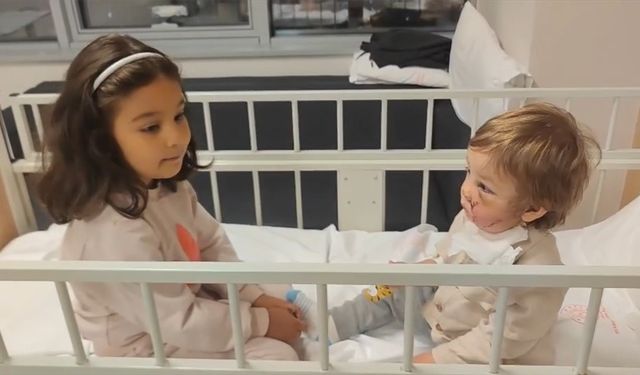 Pitbull cinsi köpeğin yaraladığı minik Efe günler sonra ailesiyle görüştü