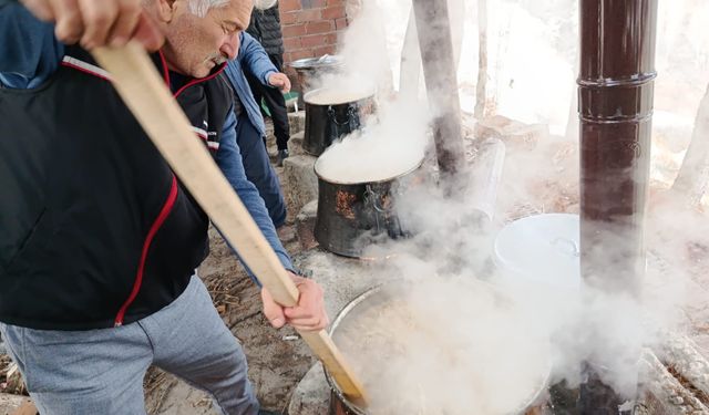 Ilıca'da Kış Yarı Geleneği Yaşatıldı