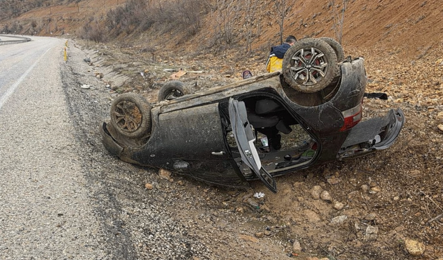 Doğanşehir'de Bayram Yolunda Kaza Ucuz Atlatıldı