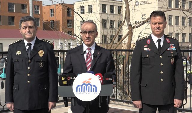 Malatya Valisi Seddar Yavuz: 'Bayram Boyunca 2 Bin 911 Personel Görev Başında Olacak'