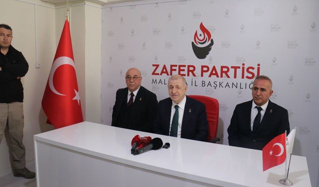 Özdağ Malatya'da Konuştu: 'Terörle Mücadele Kararlılıkla Sürdürülmeli'