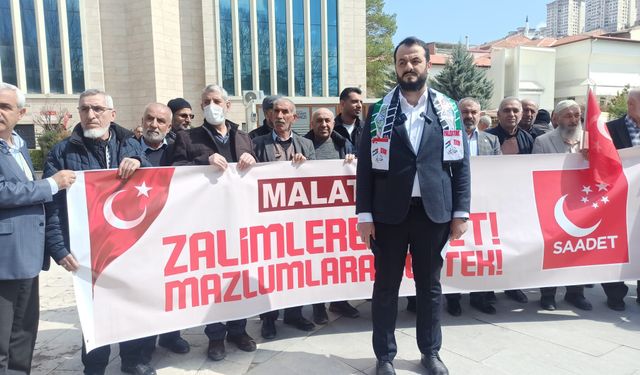Saadet Partisi'nden Kernek Meydanı'nda Zulme Tepki