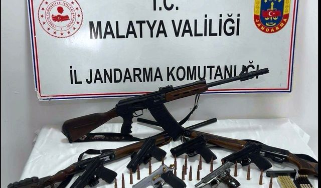 Doğanşehir'de Kaçak Silah Operasyonu: Cephanelik Ele Geçirildi
