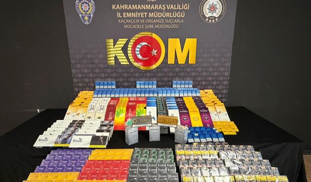Kahramanmaraş'ta Kaçakçılık Operasyonu: Binlerce Kaçak Sigara Ele Geçirildi