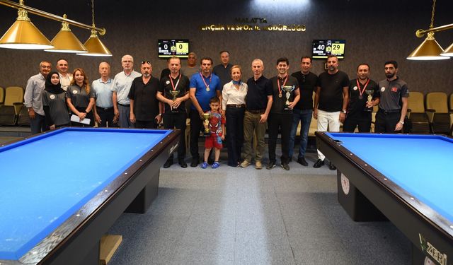 3. Bant Bilardo Şampiyonası Tamamlandı