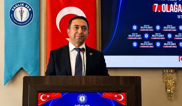 Sağlık-Sen Malatya'da Hasan Ulutaş Güven Tazeledi