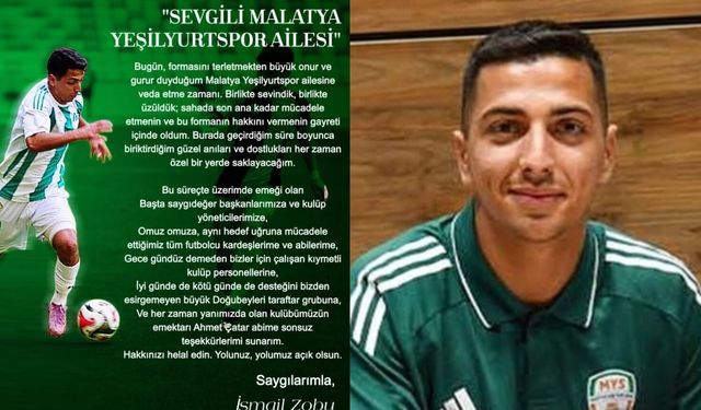Yeşilyurtspor'da Bir Ayrılık Daha: İsmail Zobu Veda Etti