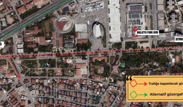 İnönü Caddesi İki Gün Trafiğe Kapatılacak