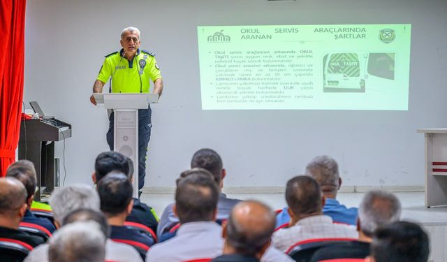 Okul Servislerine Yeni Dönem Öncesi Trafik Eğitimi