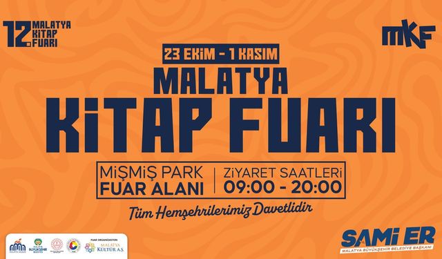 12. Malatya Anadolu Kitap ve Kültür Fuarı Kapılarını Açıyor