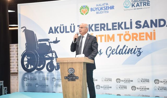 Malatya'da 80 Engelli Bireye Akülü Tekerlekli Sandalye Desteği