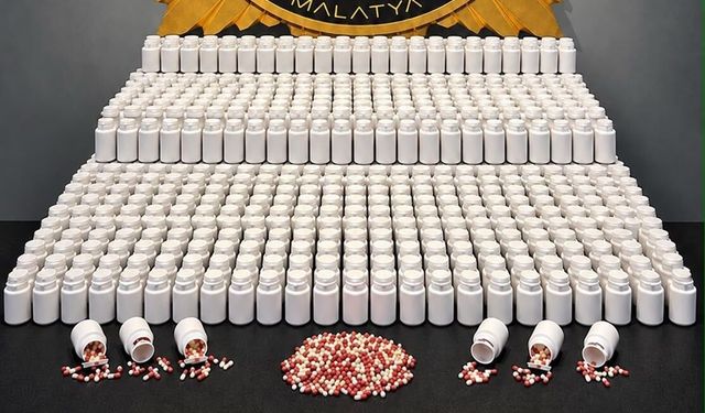 Malatya'da Uyuşturucu Operasyonu: 44 Bin 616 Hap Ele Geçirildi