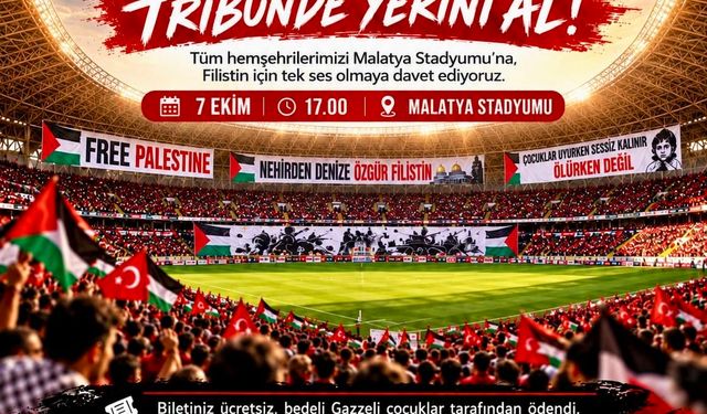 Yeşilyurtspor- Siirt Spor Maçında Gazze'ye Destek Mesajı Verilecek