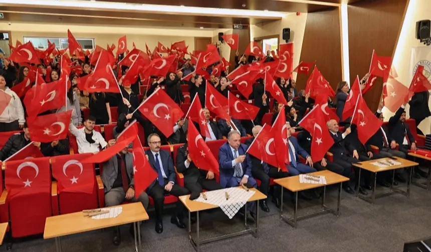 Kayseri Talas'ta İstiklal Marşı etkinliği