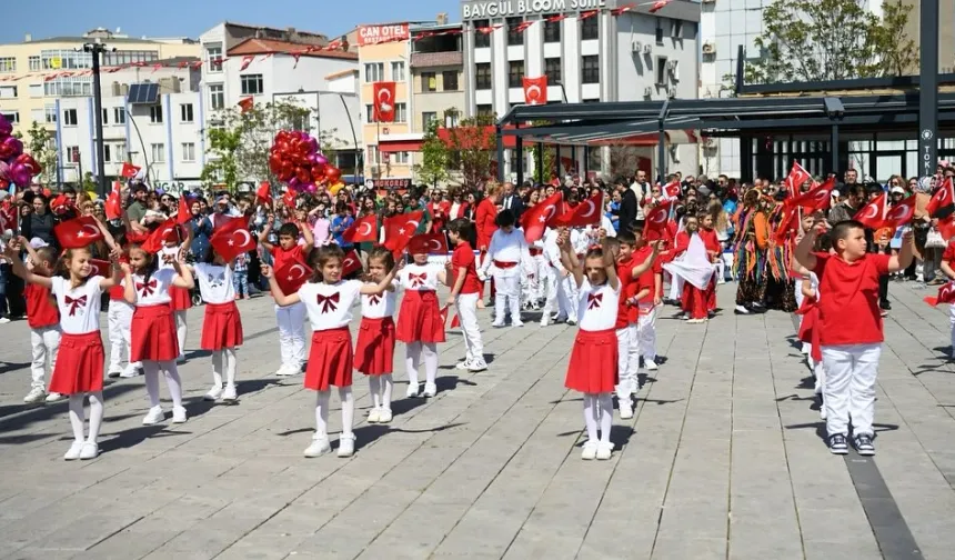 Edirne Keşan'da 23 Nisan kutlandı