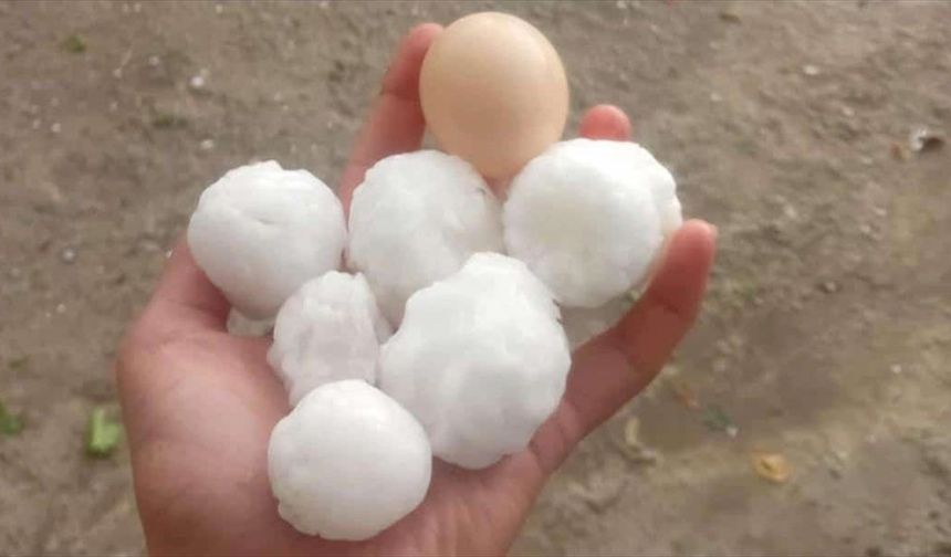 Adıyaman'da dolu etkili oldu