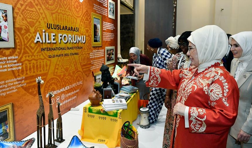 Emine Erdoğan "Uluslararası Aile Forumu"nun kapanış programına katıldı