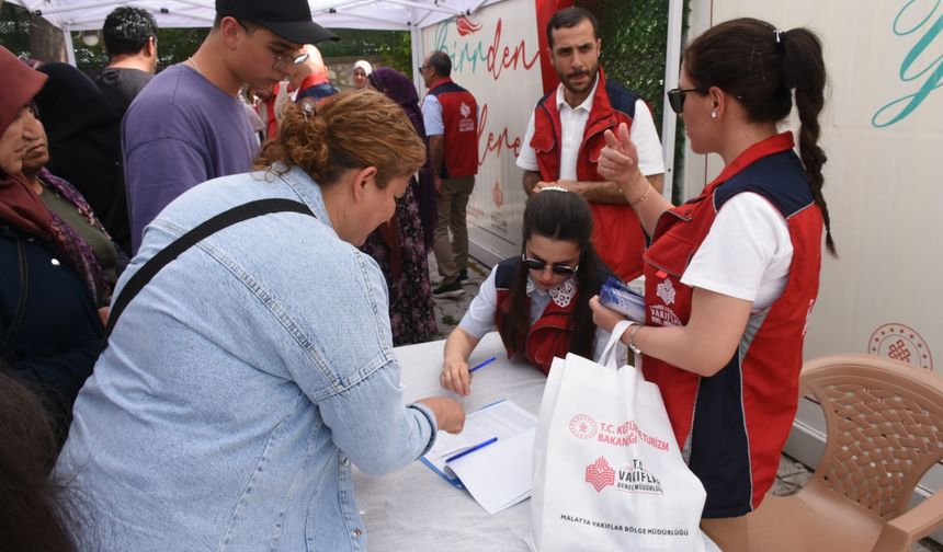 Malatya Vakıflar Bölge Müdürlüğünden çocuklara 4 bin liralık giyim hediye kartı
