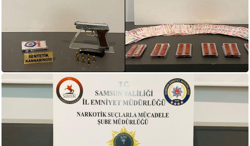 Samsun'da düzenlenen uyuşturucu operasyonunda 5 zanlı yakalandı