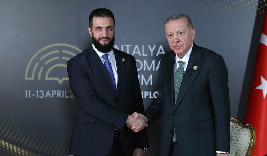 Suriye Cumhurbaşkanı Şara'dan Cumhurbaşkanı Erdoğan’a teşekkür