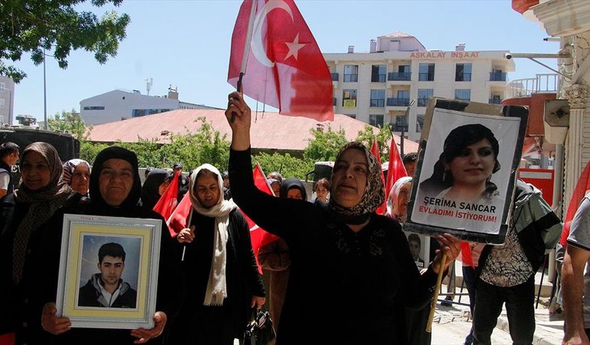 Vanlı aileler, DEM Parti İl Başkanlığı önündeki eylemlerini sürdürdü