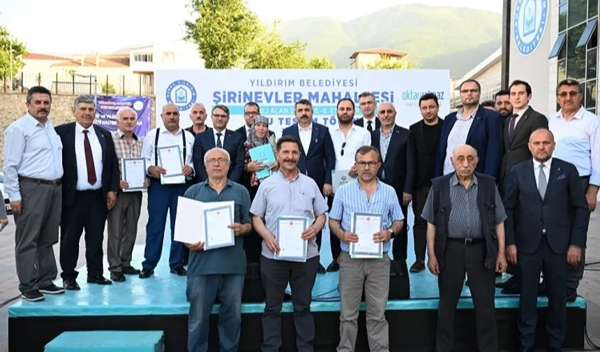 Bursa Yıldırım'da yılların sorunu çözülüyor