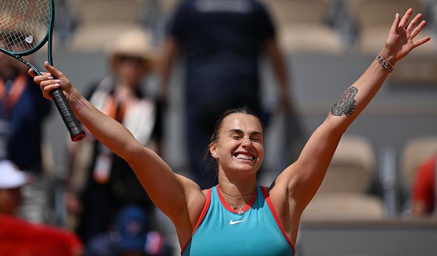 Fransa Açık'ta Aryna Sabalenka yarı finale yükseldi