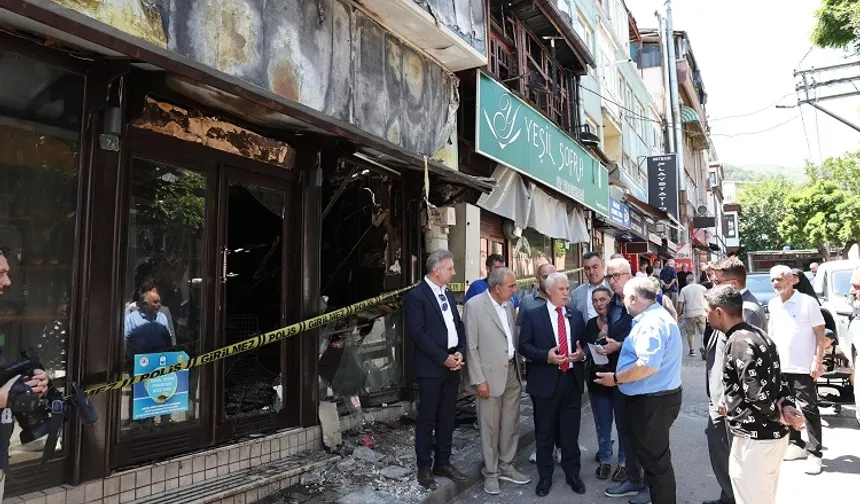 Başkan Mustafa Bozbey’den yangında zarar gören bölgelere ziyaret