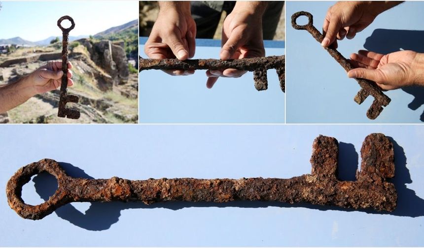 Bitlis Kalesi'ndeki kazılarda ana giriş kapısına ait olduğu değerlendirilen anahtar bulundu