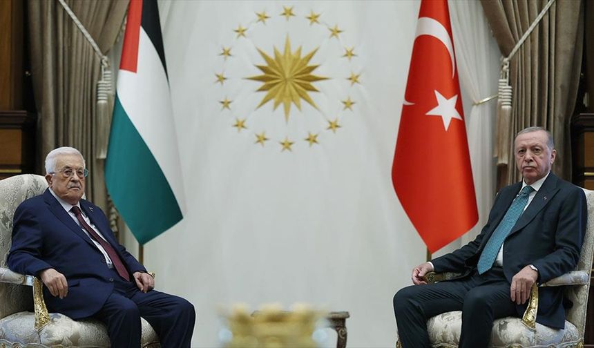 Cumhurbaşkanı Erdoğan, Filistin Devlet Başkanı Abbas ile görüştü