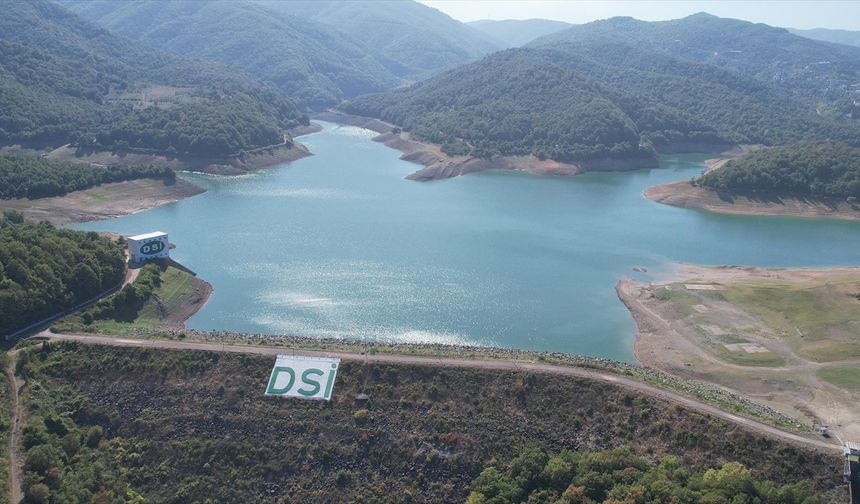 Yalova'nın su ihtiyacının karşılandığı Gökçe Barajı'nda su seviyesi düştü