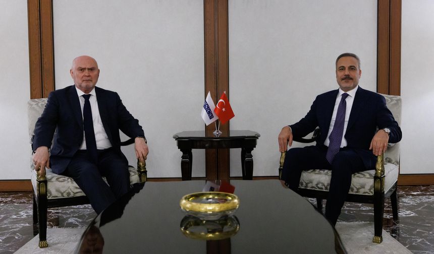 Dışişleri Bakanı Fidan, Ankara'da AGİT Genel Sekreteri Sinirlioğlu ile görüştü