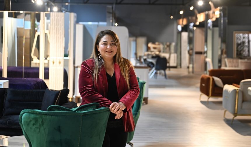 Gaziantep'te mobilya üreten kadın girişimci 8 ülkeye ihracat gerçekleştiriyor