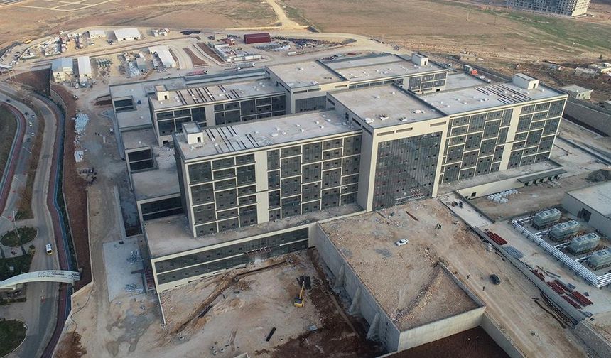Hızla yükselen Mardin Şehir Hastanesinde sona gelindi