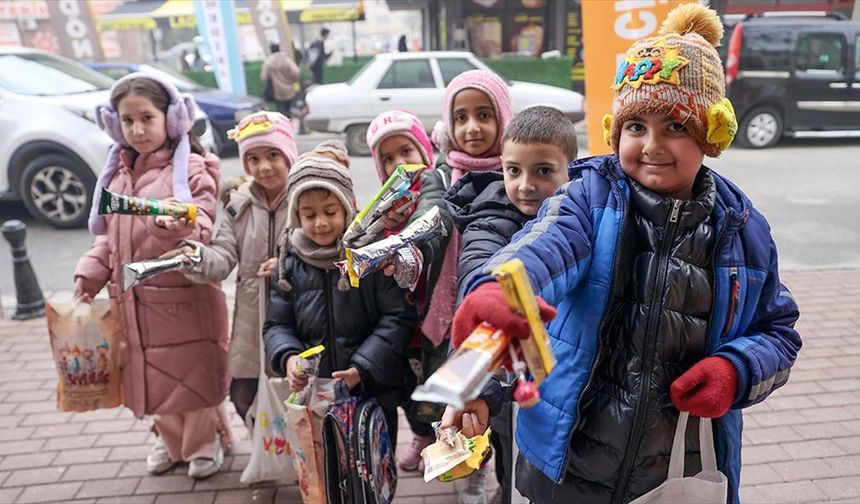 Konya'da çocuklar 'şivlilik' geleneğiyle üç ayların gelişini kutluyor