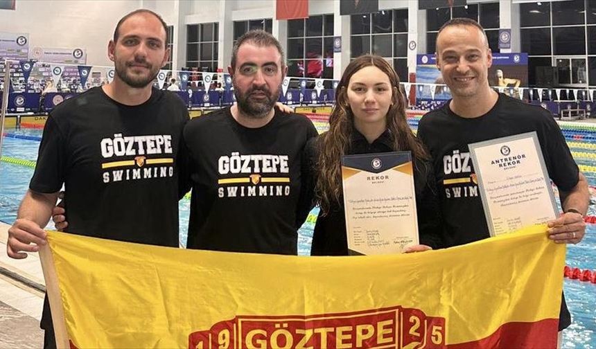 Milli yüzücü Derin Akar, Antalya'daki şampiyonada 11 yıllık Türkiye rekorunu kırdı