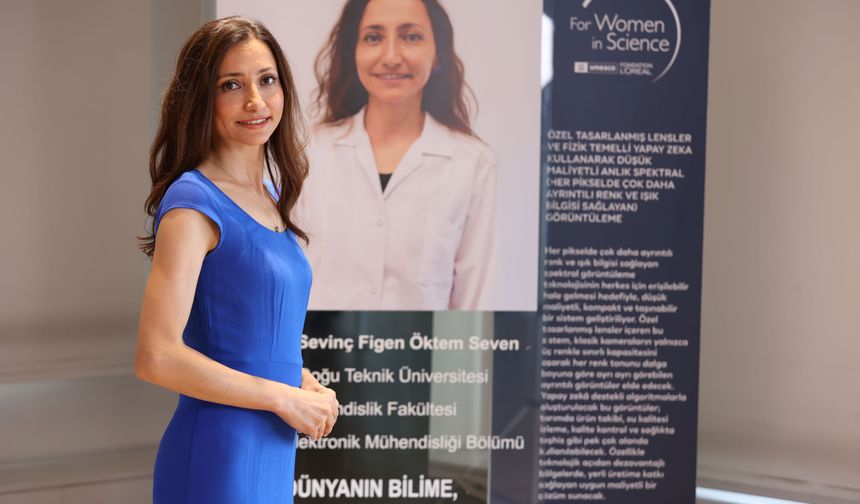 Orta Doğu Teknik Üniversitesi'nden Doç. Dr. Seven'e 'Bilim Kadınları İçin' programından ödül